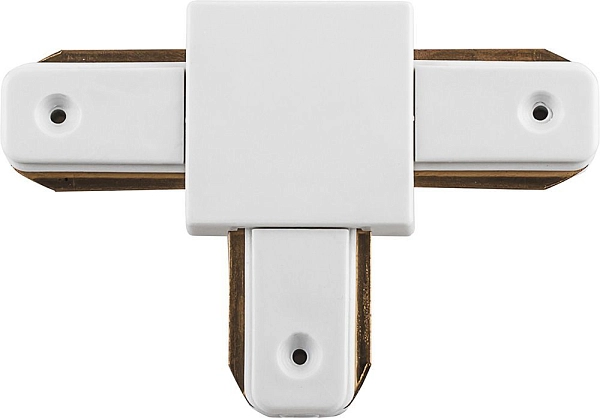 Коннектор Т-образный для шинопровода (белый) LD1003 для CAB1003 и CAB1005  10332 в каталоге ЮгКабель