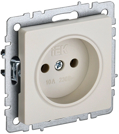 BRITE Роз. без з/к/ш 10А РС10-1-0-БрКр беж. IEK BR-R10-10-K10