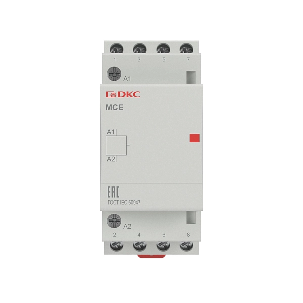 Контактор модульный 4Р 25А 4НО 240В YON max типа MCE MCE-25-40-A240 в каталоге ЮгКабель