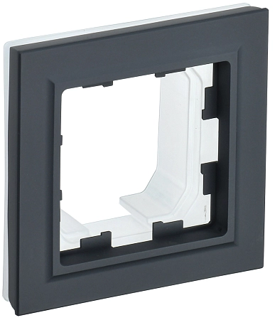 BRITE Рамка 1-мест. IP44 РУ-1-БрГ-44 граф. IEK BR-M12-44-K53