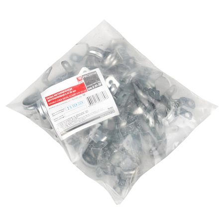 Держатель для труб d32 мм оцинков., двусторонний (50шт.) EKF PROxima/EKF sm-2-31-32 - купить по низкой цене в Краснодаре | ЮгКабель