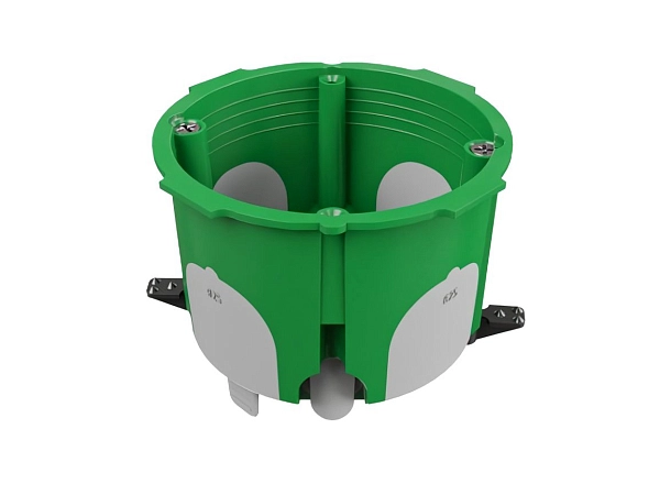 Коробка установочная СП d68х55 2К-универсальная (Зеленый) безгалоген. (HF), IP30 (100шт.) GE40421-R в каталоге ЮгКабель