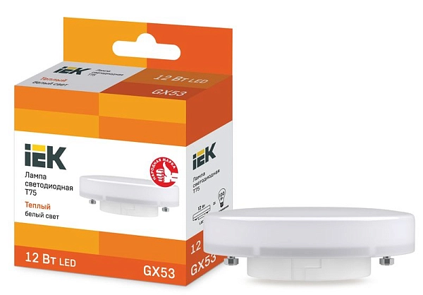 Лампа светодиод. LED 12W 3000К 980Лм GX53 30т.ч. 220V (d74х29) (аналог 100W) LLE-T80-12-230-30-GX53 Лампа светодиод. LED 12W 3000К 980Лм GX53 30т.ч. 220V (d74х29) (аналог 100W) LLE-T80-12-230-30-GX53 в каталоге ЮгКабель