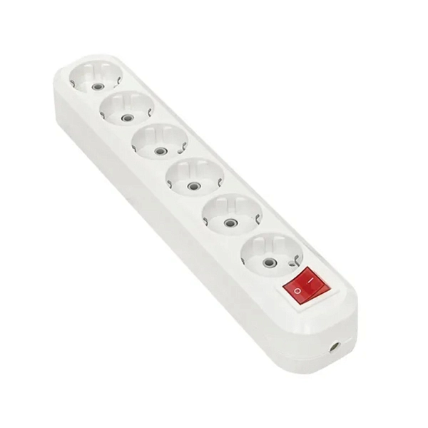 Колодка 6-и местн., с з/к, с выкл. (для удлинителей) EKF PROxima AKB16-6i в каталоге ЮгКабель