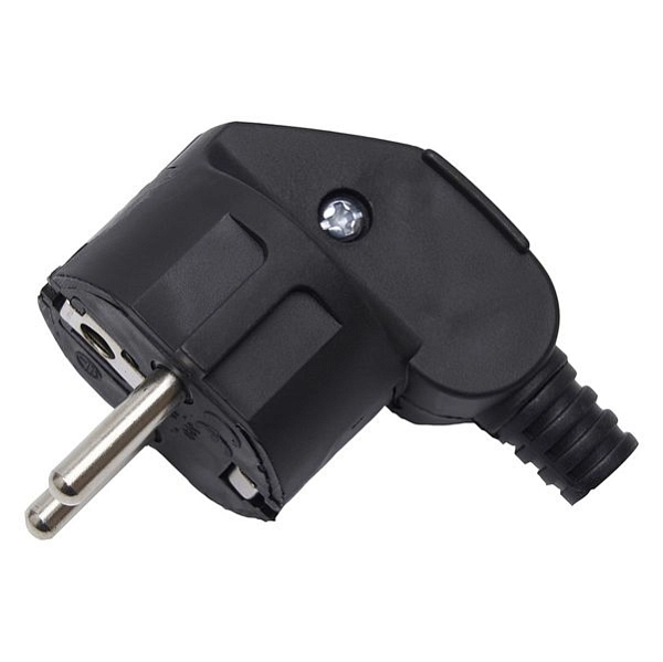 Вилка с з/к 16A черный (угловая) 39138 в каталоге ЮгКабель