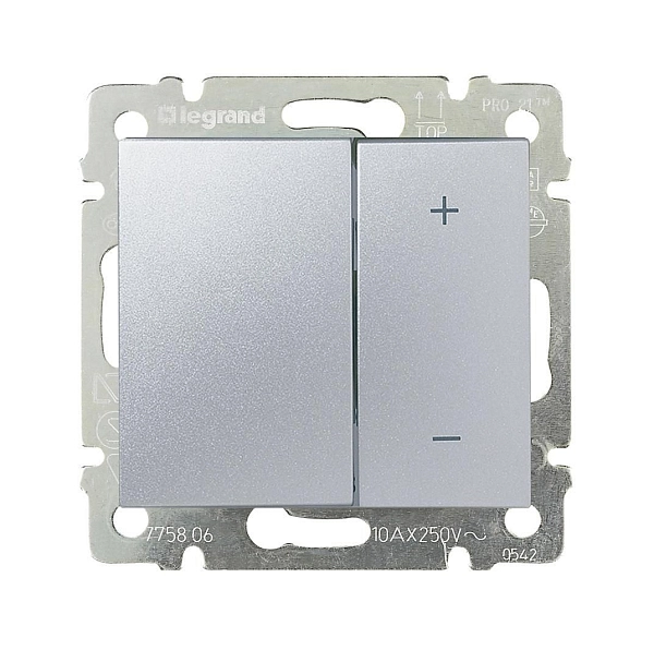 Светорегулятор СП 4-м 40/600W механизм (Алюм.) Valena  770274 в каталоге ЮгКабель