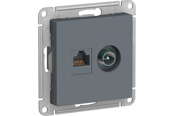 Розетка СП 2-м ТВ компьютерная RJ45 механизм ГРИФЕЛЬ ATN000789 Розетка СП 2-м ТВ компьютерная RJ45 механизм ГРИФЕЛЬ ATN000789 в каталоге ЮгКабель