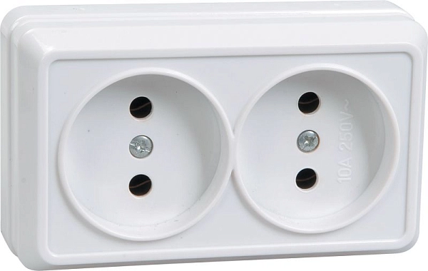 Розетка ОП 2-м (белый) Октава ERO20-K01-10-DC Розетка ОП 2-м (белый) Октава ERO20-K01-10-DC в каталоге ЮгКабель