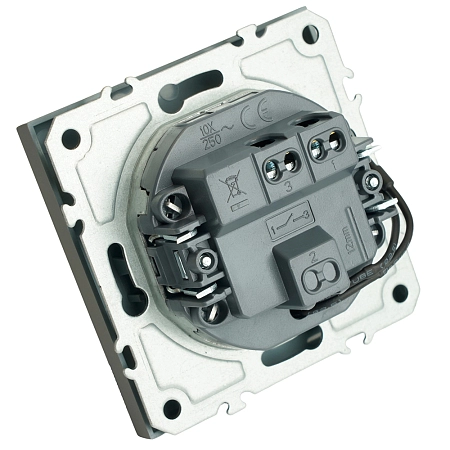 Выключатель СП 1-м с подсв. механизм (платиново-серый) soft touch Эмили RSW10-5101-10 49941 в наличии по выгодной цене. Краснодар. ЮГКАБЕЛЬ.