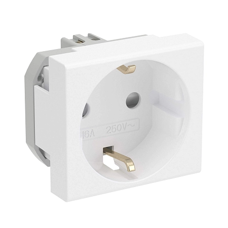 Розетка 2П 3 16А 250В белая (для ДКС) 45005 - купить по низкой цене в Краснодаре | ЮгКабель