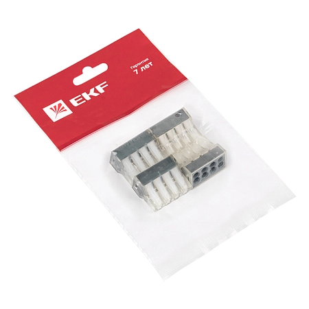 Клемма миниатюрная 8х-2,5 (без пасты) (4шт/уп.) plc-smk-108r - купить по низкой цене в Краснодаре | ЮгКабель