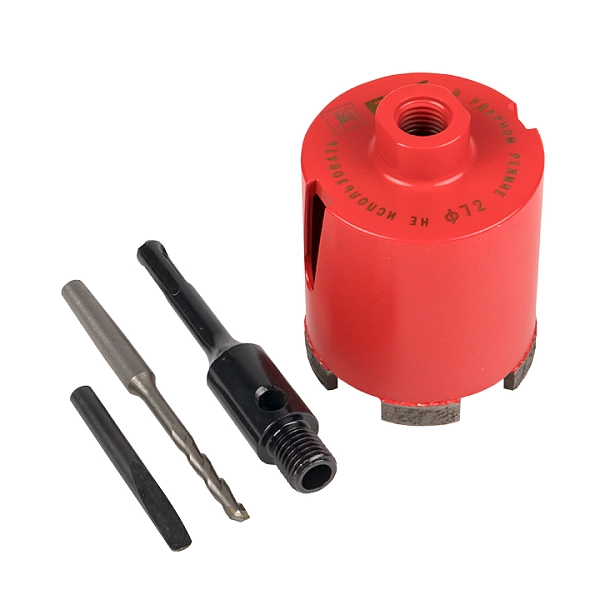 Коронка алмазная DCH-72 Laser M16 SDS-Plus EKF Expert dch-72-m16 в каталоге ЮгКабель