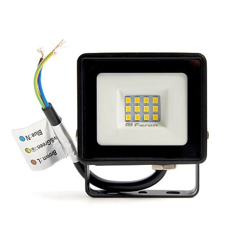 Прожектор светодиодный 10W/200-230V 4000К 950Лм IP65 (LL-918) 105х88х21 черный 29490 - купить по низкой цене в Краснодаре | ЮгКабель