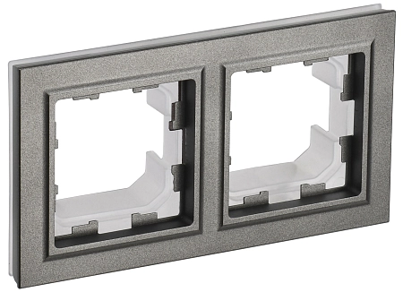 BRITE Рамка 2-мест. IP44 РУ-2-БрШ-44 шамп. IEK BR-M22-44-K37