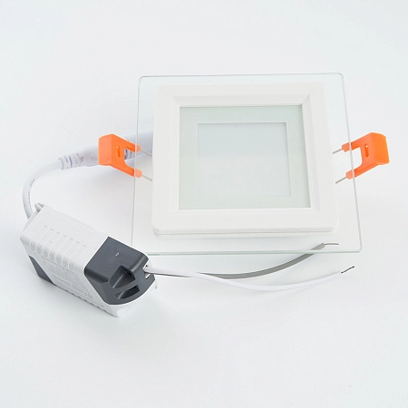 Светильник светодиодный (встраив.)   6W/175-260V 4000K 480Лм IP20 белый (AL2111) 100х100 стекло 27853 - купить по низкой цене в Краснодаре | ЮгКабель