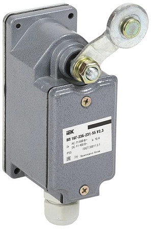 Выключатель концевой ВП 16Г-23Б-231-55 У2.3 рычаг с роликом/ход вправо/cамовозврат 1з 1р IP55 KV-1-16-1