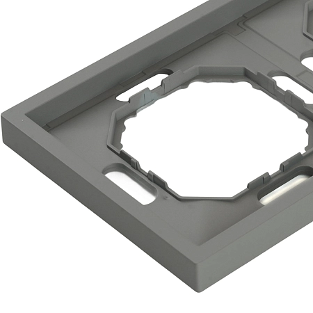 Рамка 2-местная (платиново-серый) soft touch Эмили 49963 в наличии по выгодной цене. Краснодар. ЮГКАБЕЛЬ.