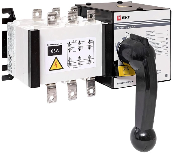 Устройство АВР ТСР1  63А 3Р 230В EKF PROxima ats-tsr1-63A-3p-pro в каталоге ЮгКабель