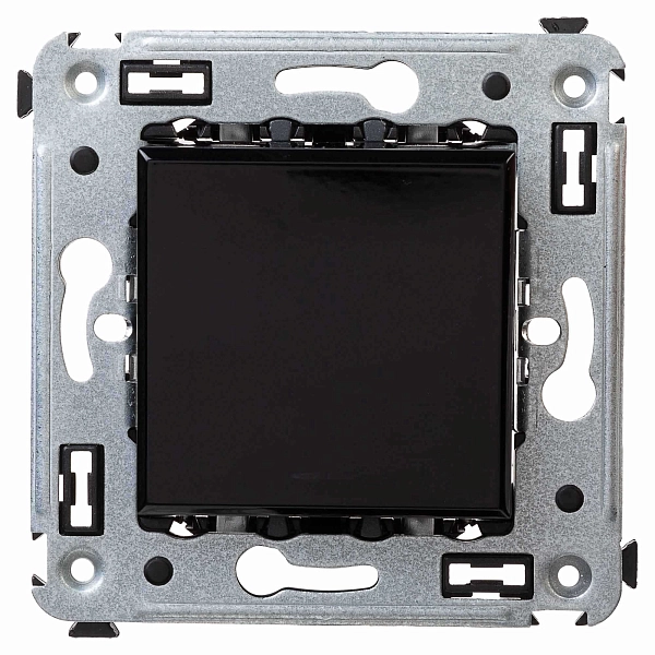 Выключатель одноклавишный в стену, "Avanti", "Черный квадрат" 4402103 в каталоге ЮгКабель