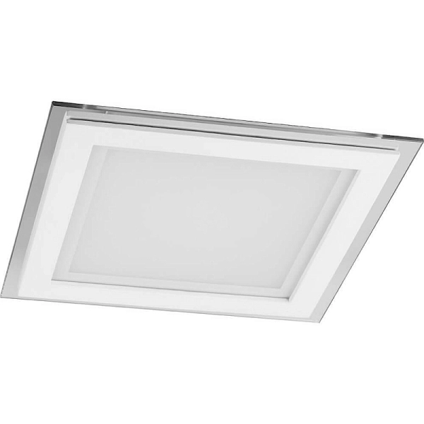 Светильник светодиодный (встраив.)   6W/175-260V 4000K 480Лм IP20 белый (AL2111) 100х100 стекло 27853 в каталоге ЮгКабель