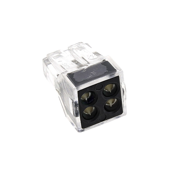 Клемма миниатюрная 4х2,5 (с пастой) (4шт/уп.) plc-smk-104r в каталоге ЮгКабель