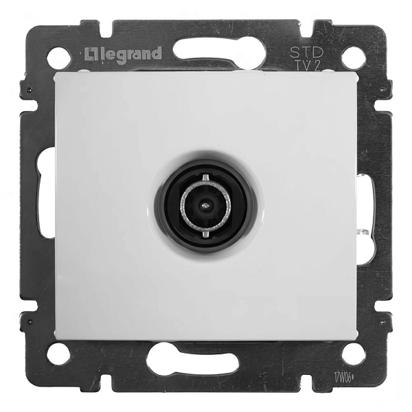 Розетка СП ТВ концевая 10дБ механизм (белый) Valena  774430 Розетка СП ТВ концевая 10дБ механизм (белый) Valena  774430 в каталоге ЮгКабель