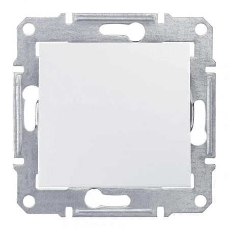 Выключатель 1-м СП кнопочный механизм (белый) Sedna  SDN0700121