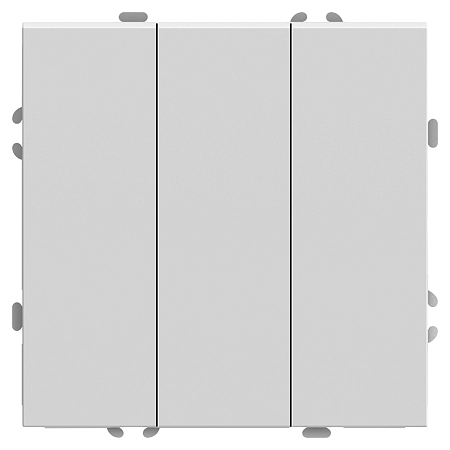 Выключатель СП 3-м механизм (белый фарфор) soft touch Эмили RSW10-5108-01 49870