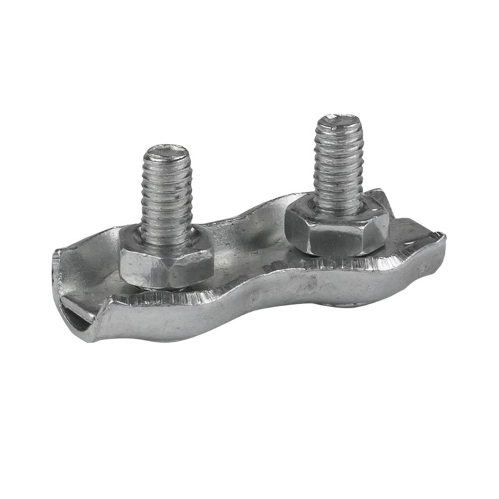 Зажим для троса двойной Duplex (4 мм) EKF zdtd-4 - купить по низкой цене в Краснодаре | ЮгКабель