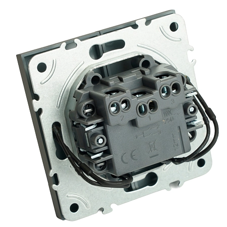 Выключатель СП 2-м с подсв. механизм (платиново-серый) soft touch Эмили RSW10-5102-10 49942 в наличии по выгодной цене. Краснодар. ЮГКАБЕЛЬ.