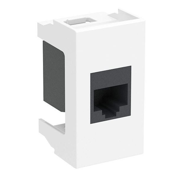 Розетка компьютерная RJ 45 кат.5Е (8P8C, Hyperline, Dual IDC: 110Krone) Viva, белая, 1мод 45038 Розетка компьютерная RJ 45 кат.5Е (8P8C, Hyperline, Dual IDC: 110Krone) Viva, белая, 1мод 45038 в каталоге ЮгКабель