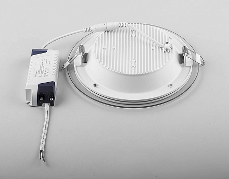 Светильник светодиодный (встраив.) 18W/175-260V 4000K 1120Лм IP20 белый (AL2110) d168 стекло 29626 - купить по низкой цене в Краснодаре | ЮгКабель