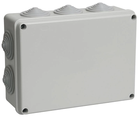 Коробка монтажная ОП 190х140х70 с 10 вводами IP55 (серый) КМ41243 UKO11-190-140-070-K41-44