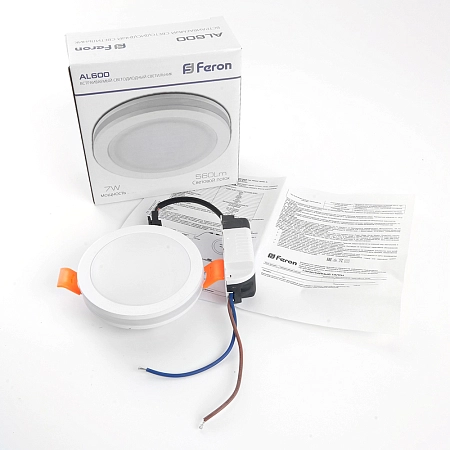 Светильник светодиодный (встраив.)   7W/175-260V 4000K 560Лм IP20 белый (AL600) d80 подсветка 28905 - купить по низкой цене в Краснодаре | ЮгКабель