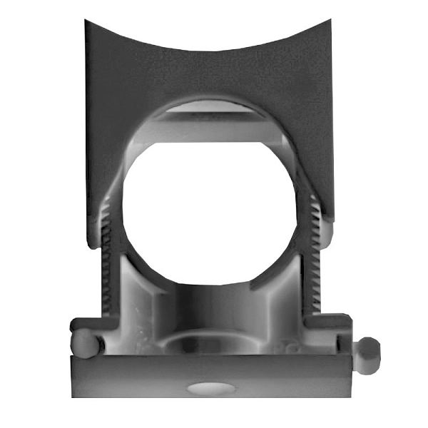 Держатель для труб DN 23-29 мм, раздвижной, с крышкой, полиамид, цвет чёрный  PASW2329N Держатель для труб DN 23-29 мм, раздвижной, с крышкой, полиамид, цвет чёрный  PASW2329N в каталоге ЮгКабель