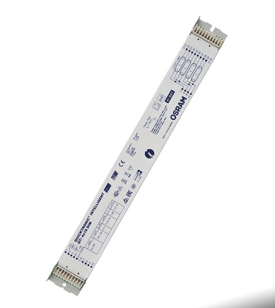 ЭПРА 4х18Вт/230 QTi, DIM 1-10VL18,DL18,DF18  360х40х21 регул. димером  4008321070012 в каталоге ЮгКабель