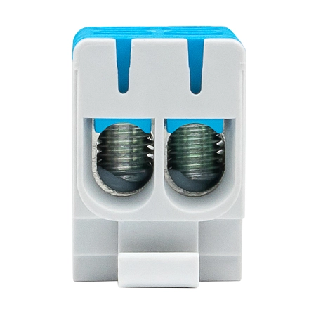 Клемма 2Р 16-50 кв.мм. КВС  , синяя EKF PROxima plc-kvs2-16-50-blue - купить по низкой цене в Краснодаре | ЮгКабель