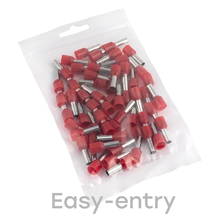 Наконечник НШВИ 10 длина втулки/гильзы 12мм с изолир.фланцем, красный (50 шт) EKF PROxima nhvi-10.0-12 - купить по низкой цене в Краснодаре | ЮгКабель