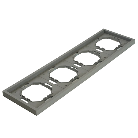 Рамка 4-местная (платиново-серый) soft touch Эмили 49965 в наличии по выгодной цене. Краснодар. ЮГКАБЕЛЬ.