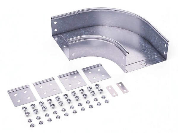 Угол CPO 90 горизонтальный 90° 100х80 в комплекте с крепежными элементами и соединительными пластина 36022K в каталоге ЮгКабель