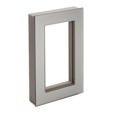 Рамка  2-местная (без перемычки), стекло серия Катрин, GFR00-7012-03, серебро 39568 в наличии по выгодной цене. Краснодар. ЮГКАБЕЛЬ.