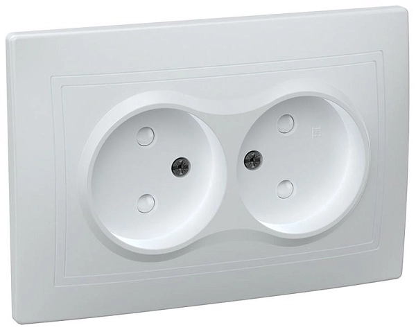 Розетка СП 2-м с з/ш в сборе (белый) Кварта ERK20-K01-10-DM Розетка СП 2-м с з/ш в сборе (белый) Кварта ERK20-K01-10-DM в каталоге ЮгКабель