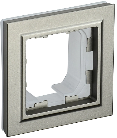 BRITE Рамка 1-мест. IP44 РУ-1-БрШ-44 шамп. IEK BR-M12-44-K37