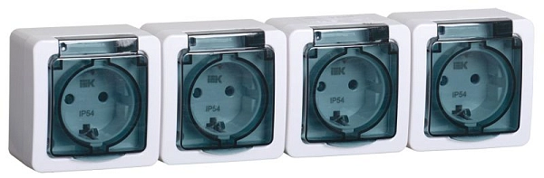 Розетка 4-м ОП с з/к IP54 (белый) кр. дым. ГЕРМЕС PLUS ERMP42-K03-16-54-EC Розетка 4-м ОП с з/к IP54 (белый) кр. дым. ГЕРМЕС PLUS ERMP42-K03-16-54-EC в каталоге ЮгКабель