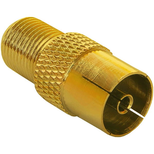 Переходник гнездо F - гнездо TV GOLD  05-4301-1 Переходник гнездо F - гнездо TV GOLD  05-4301-1 в каталоге ЮгКабель