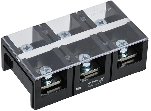 Блок зажимов  6 мм2     60A 4 клеммные пары БЗН ТВ-604 ИЭК YZN41-04-006-K02 в каталоге ЮгКабель