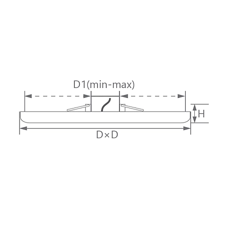 Светильник светодиодный (встраив.) 12W/175-230V 4000K 1200Лм IP20 белый (AL514) 120х120х2 (65-105мм) 41570 - купить по низкой цене в Краснодаре | ЮгКабель