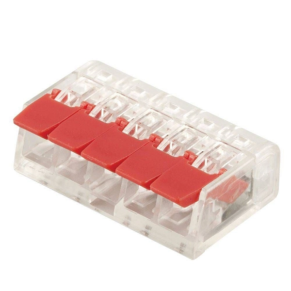 Клеммный соединитель 5х0,2-4 (без пасты) (многожильный) 32А STEKKER 32395 в каталоге ЮгКабель