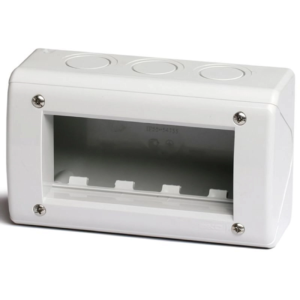 Модульная настенн. коробка под 4 мод, для VIVA, IP40  54740 в каталоге ЮгКабель