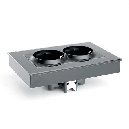 Розетка 2-местная с защитной шторкой с/з, 250В, 16А, серия Катрин, GLS16-7014-05 , черный в сборе  39516 в наличии по выгодной цене. Краснодар. ЮГКАБЕЛЬ.